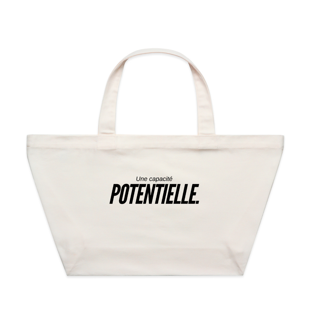 Une Capacité Potentielle Oversized Tote Bone
