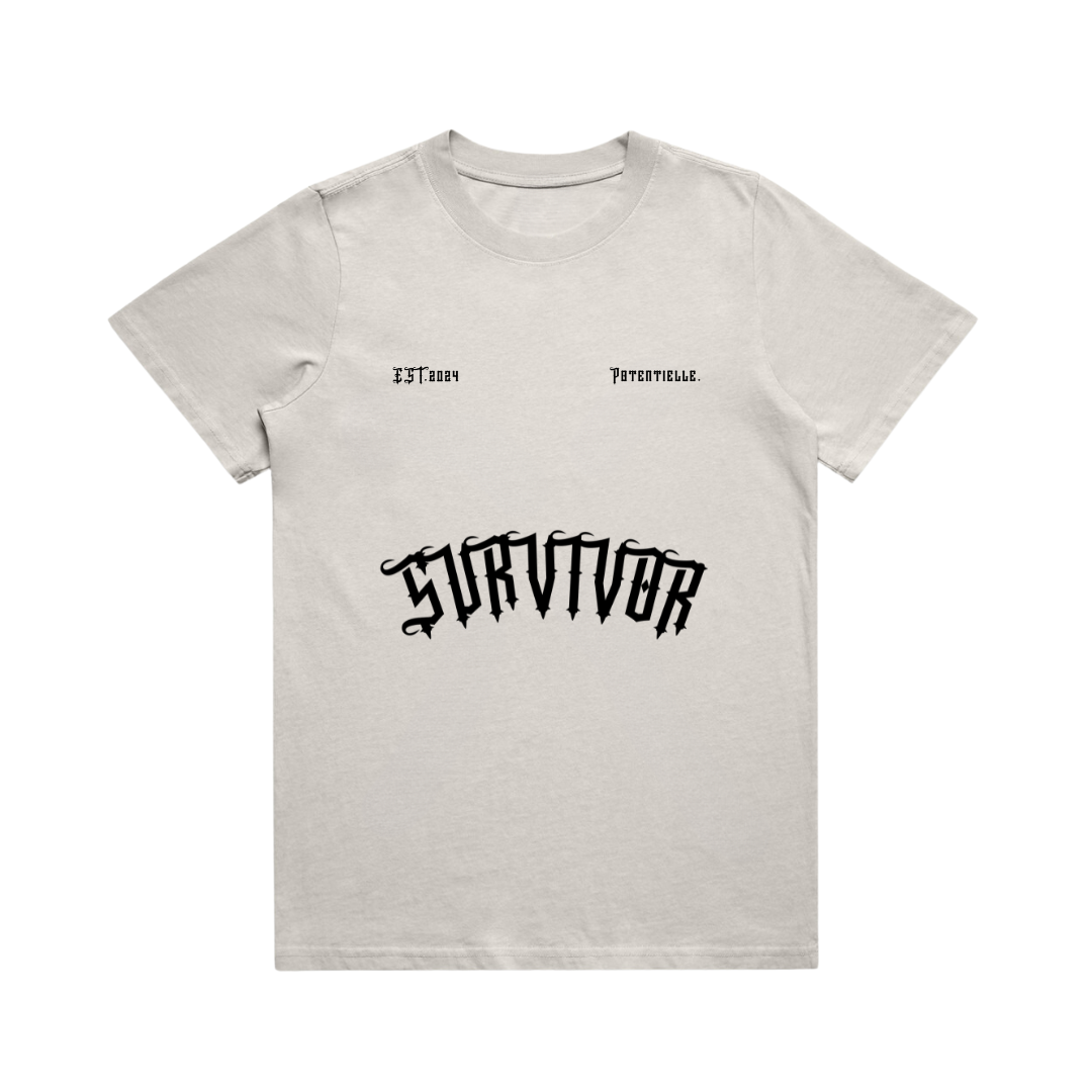 Womens Survivor T-Shirt Heavy Bone