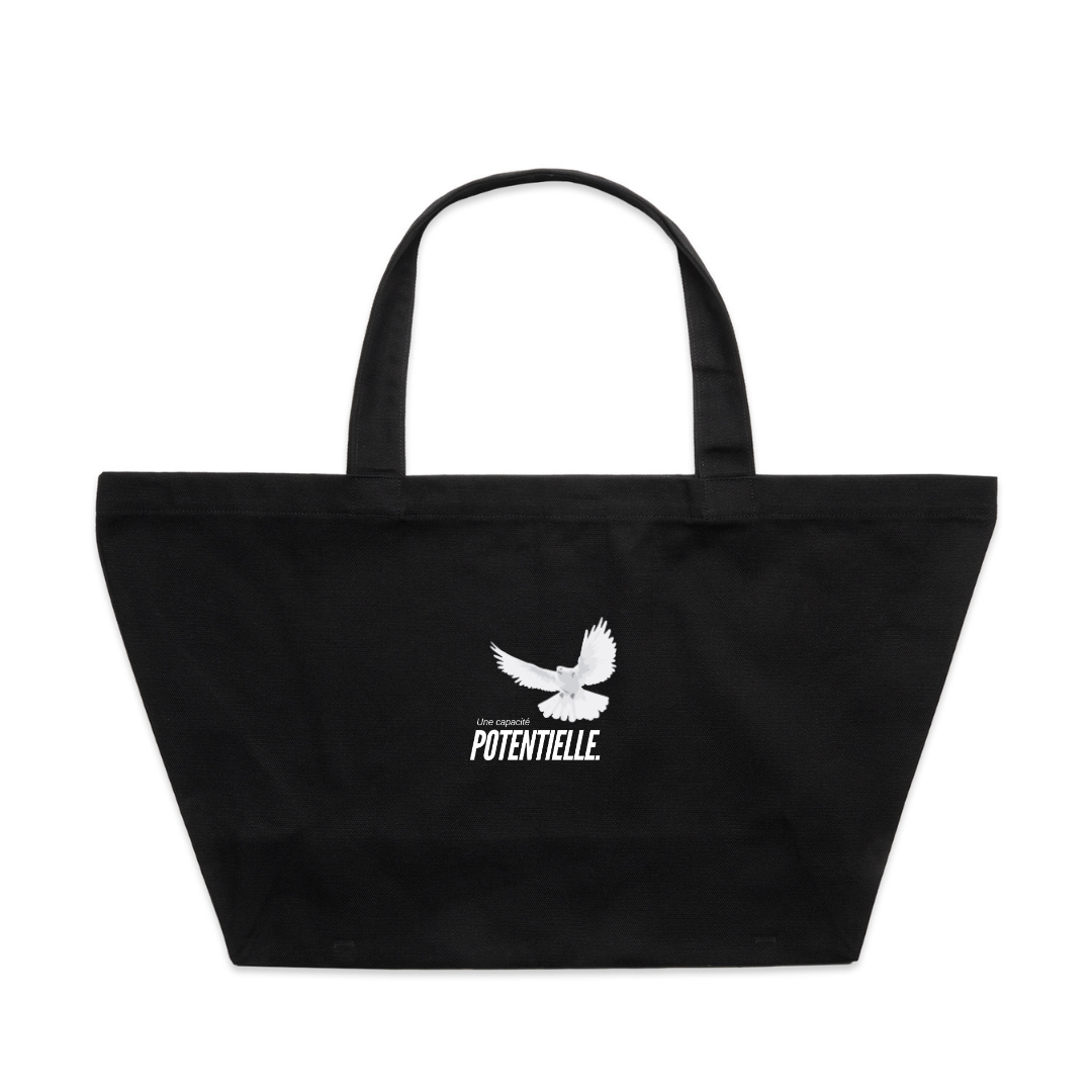 Doves Oversized Tote Black