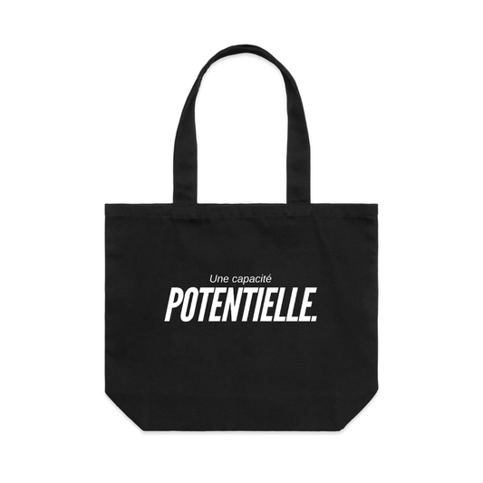 Une Capacité Potentielle Shoulder Tote Black