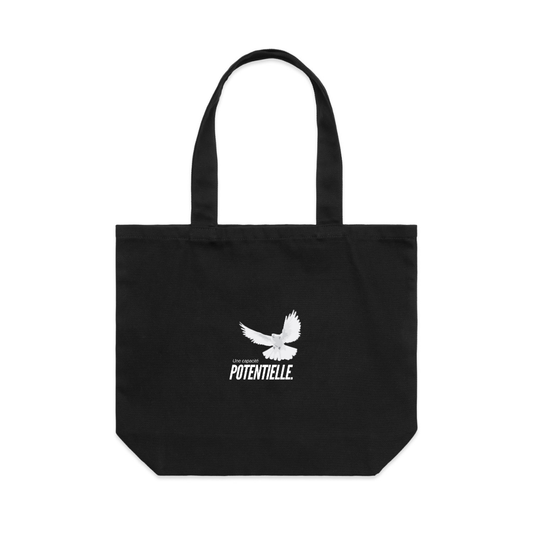 Doves Shoulder Tote Black