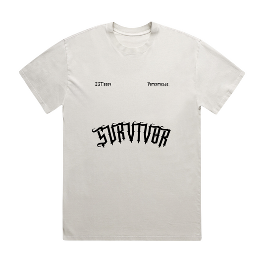 Mens Survivor T-Shirt Heavy Bone