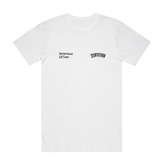 Mens Survivor T-Shirt Regular White