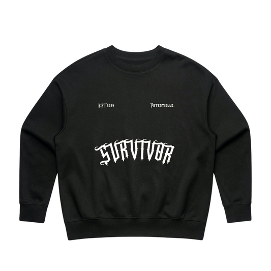 Womens Survivor Heavy Sweater Black