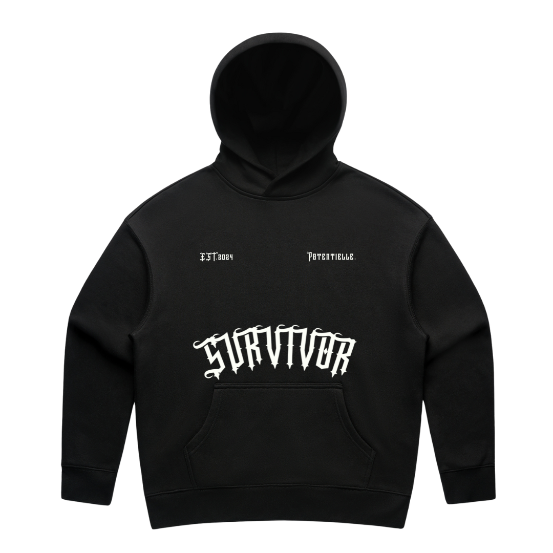 Womens Survivor Hood Black