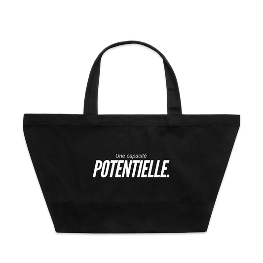 Une Capacité Potentielle Oversized Tote Black