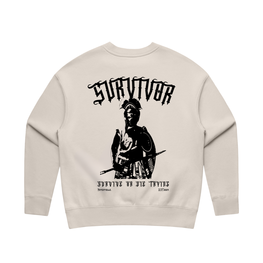 Womens Survivor Heavy Sweater Bone