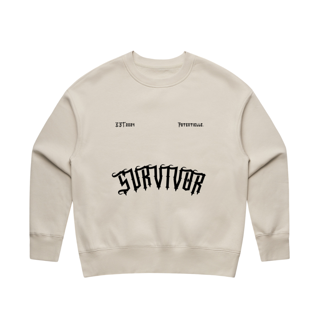 Womens Survivor Heavy Sweater Bone